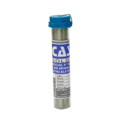 Solda em Tubo Cast 63 x 34 25 Gramas Azul - AC3039U