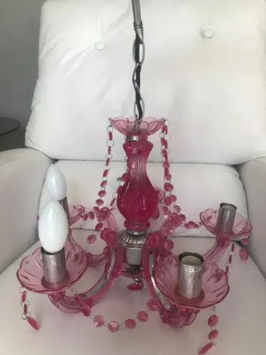 Lustre de cristal vintage lindíssimo, somente retirar,não entrego