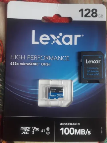 CARTÕES DE MEMÓRIA LEXAR DE 128 GB 
