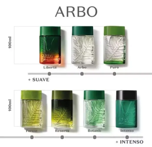 Perfume Arbo - 6 Fragrâncias - 100ml