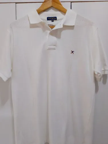 camisa polo play masculino Branco