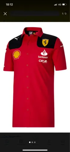 Camisa Ferrari Puma 2023 Team Vermelha