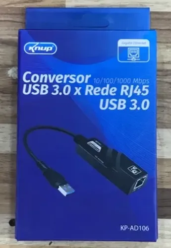 Conversor De Rede Usb 3.0 Para Rj45 Gigabit Knup KP-AD106
