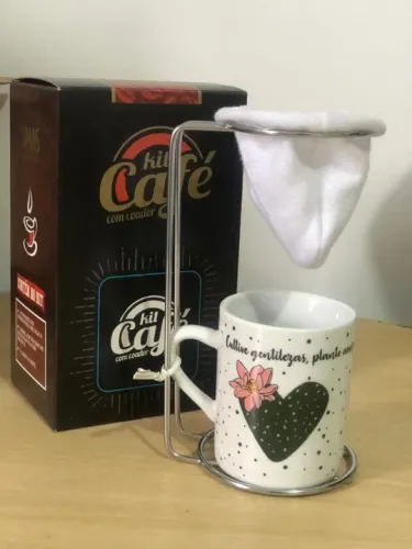 minicoador de café com caneca - vários temas