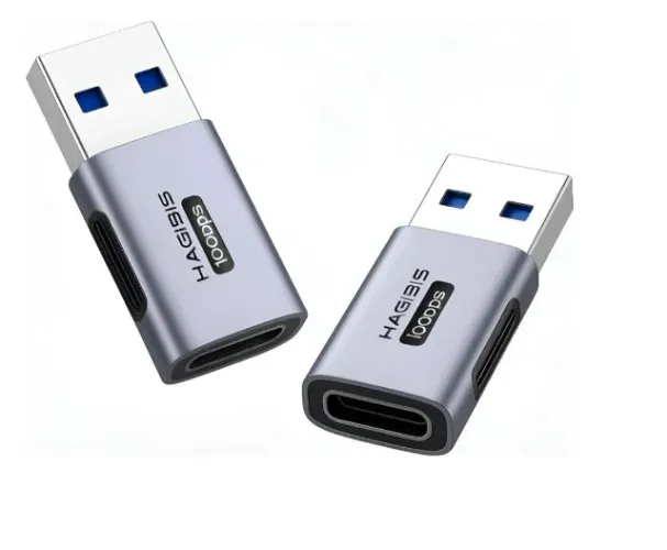 Adaptador Usb 3.2 (macho) P/ Tipo-c (fêmea) 10gbps Hagibis