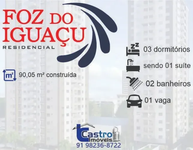 Foz do Iguaçu Residencial. 3/4. 1 ou 2 Vagas. C193
