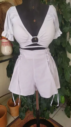 Conjunto de cropped e short 