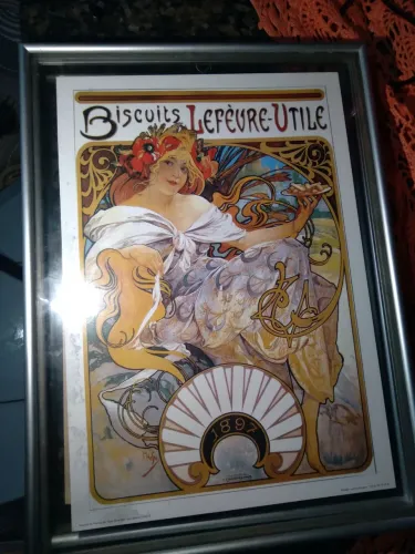 Quadro Vintage Lefèvre-Utile - Decoracao de época