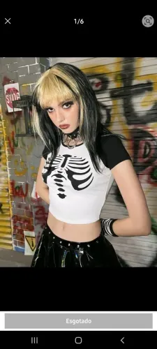 Top Esqueleto Gótico TAM G