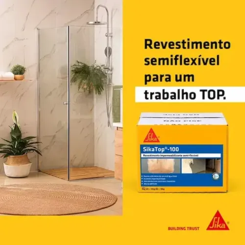 Sika Top 100 Impermeabilizante Revestimento Semi Flexivel - Entrega rápido e parcelado