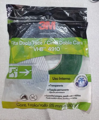 Fita Dupla Face 3M Profissional VHB 4910 25mm x 20m