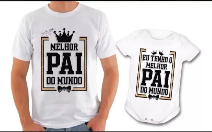 Camisetas dia dos Pais- Aquele presente inesquecível- preço de fábrica