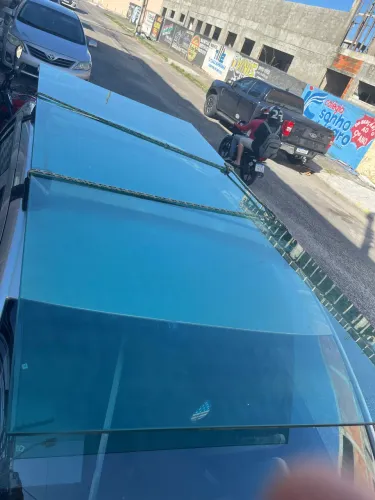 Tampo de messalina de vidro1,05x2,35 da cor verde