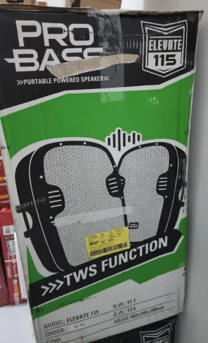 Caixa de Som Portátil Pro Bass Elevate 115 - TWS Function