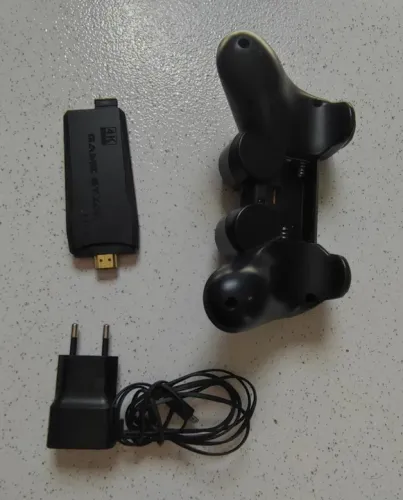 game stick retro com 1 controle jogos na memória sem tampa da pilha funcionando tudo