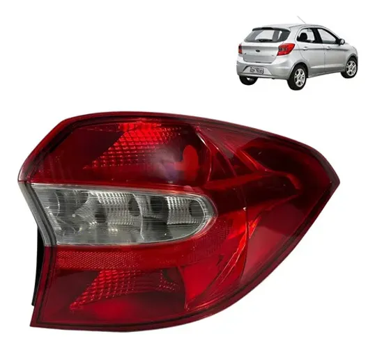 Lanterna Ford Ka Hatch 2015 2016 2017 Direita Original Direito/passageiro Vermelho