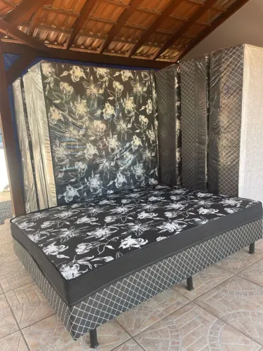 Cama Box Casal conjugada Floral Exclusivo