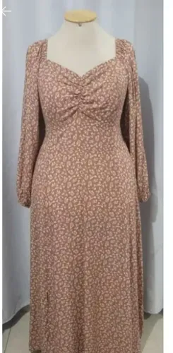 VESTIDO VISCOLINHO NUDE