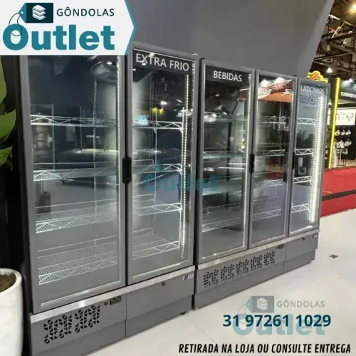 Expositor Vertical - Auto Serviço para laticínios e bebidas