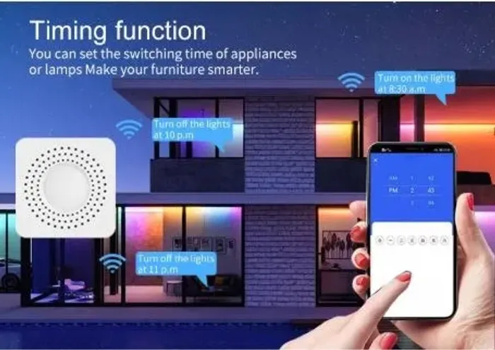 Switch 2 Canais Tuya Wifi Smart Alexa Google Home Automação Automação Robótica COD-AM621