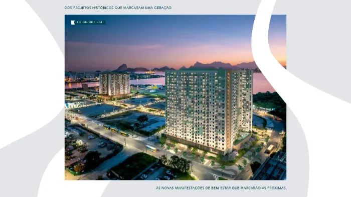 Condomínio Caminhos da Guanabara - Apto 1 ou 2 quartos no centro de Niterói