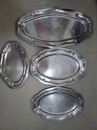 Conjunto de travessas de inox