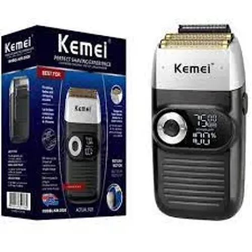 Máquina Barbeador Para Acabamento Shaver Profissional Recarregável Kemei 2026