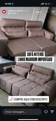 Sofá Novo Niterói Retrátil e Reclinável