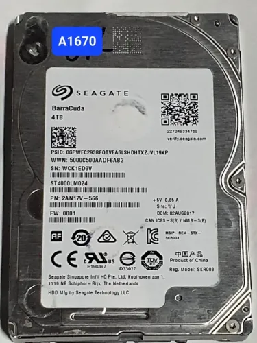 Placa Hd 4 Tb St4000lm024 - Fw: 0001 - Cod. A1670
