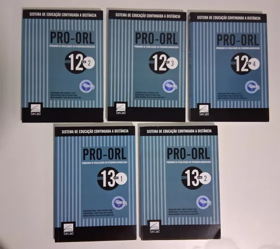 livros PRO-ORL, um programa de atualização em otorrinolaringologia