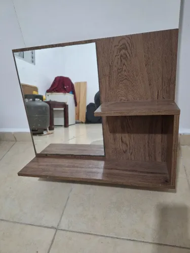 Espelho para banheiro com porta toalha