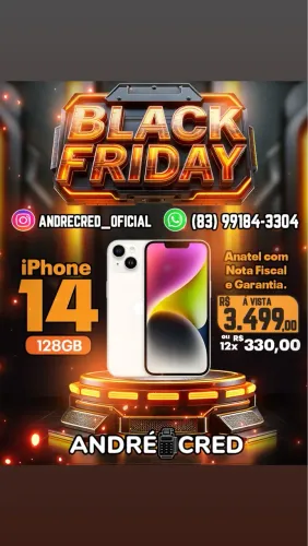 iPhone 14 128gb Lacrado Anatel com nota fiscal