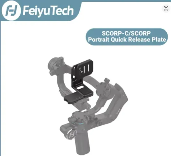 Feiyutech retrato suporte da placa de liberação rápida a montagem vertical da câmera canon