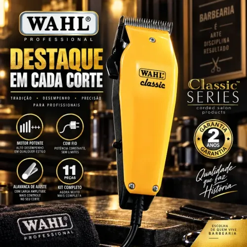 Maquina de Cortar Cabelo Profissional WAHL CLASSIC (127v ou 220v)