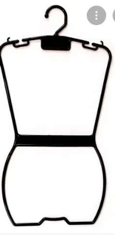 cabide silhueta preto adulto