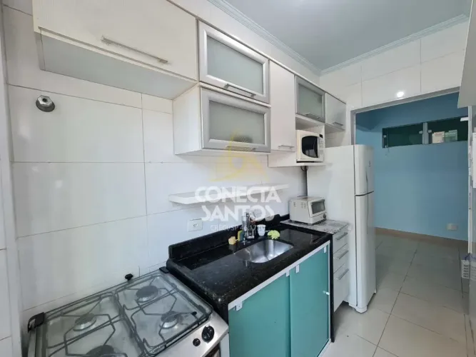 Apto 1 quarto, José Menino, Santos, Cod: 661