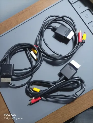 Kit 3 cabos VGA originais Xbox 360