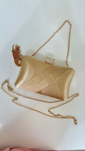 Bolsa de festa Dourada