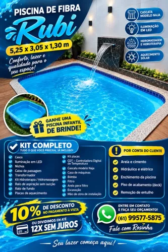 Piscina de fibra em promoção venha já fazer seu orçamento ?