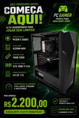 ? PC GAMER COMPLETO - PRONTO PARA JOGAR! ?
