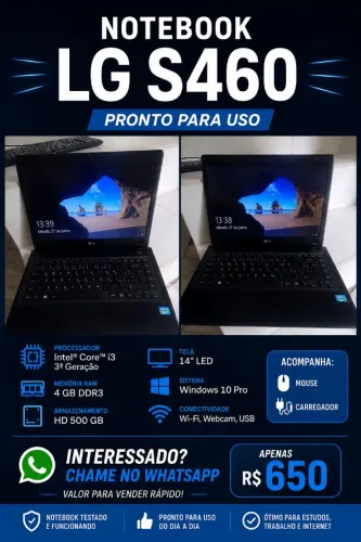 Notebook LG S460 - excelente estado de conservação