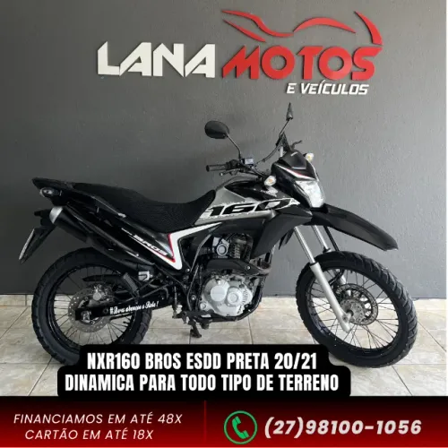 NXR 160 bros esdd preta 20/21 - conforto, agilidade e versatilidade