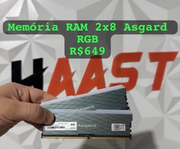 Memória Ram Asgard Loki 2x8 3200Mhz RGB 