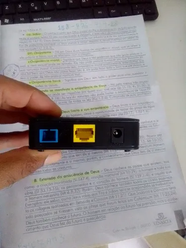 Aparelho de fibra de internet 