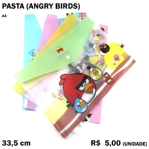 Pasta Angry Birds (2 Unidades)