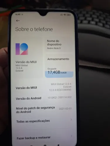 Xiaomi Redmi Note 8 64GB Azul - Excelente Estado!