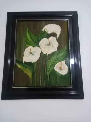 Quadro Anturio Branco