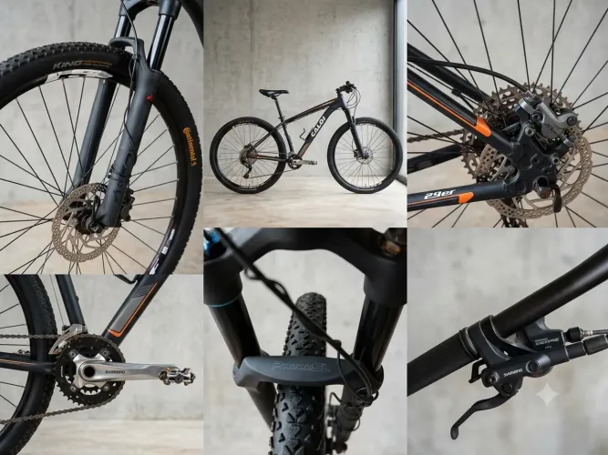Bicicleta MTB Caloi Moab Aro 29 - Shimano Deore / Trava no Guidão - Ótimo Estado!