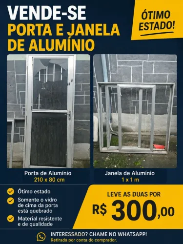 Porta e janela de alumínio