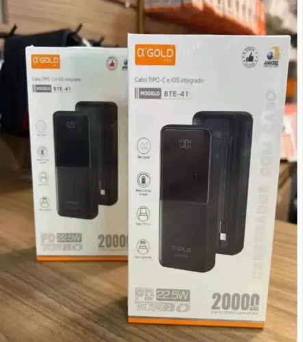 Carregador Portátil Power Bank Turbo 20000mah Universal Para iPhone Samsung Motorola